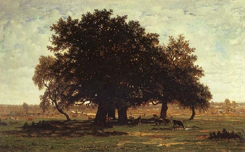 Theodore Roussel Oak Trees near Apremont china oil painting image